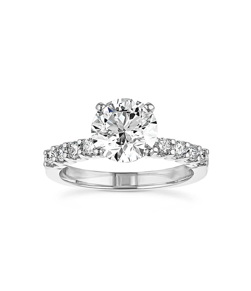 Accents Accented Diamond Engagement Ring - 图片 4