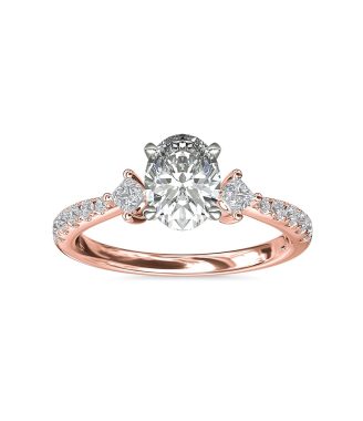 Accents Accented Diamond Engagement Ring
