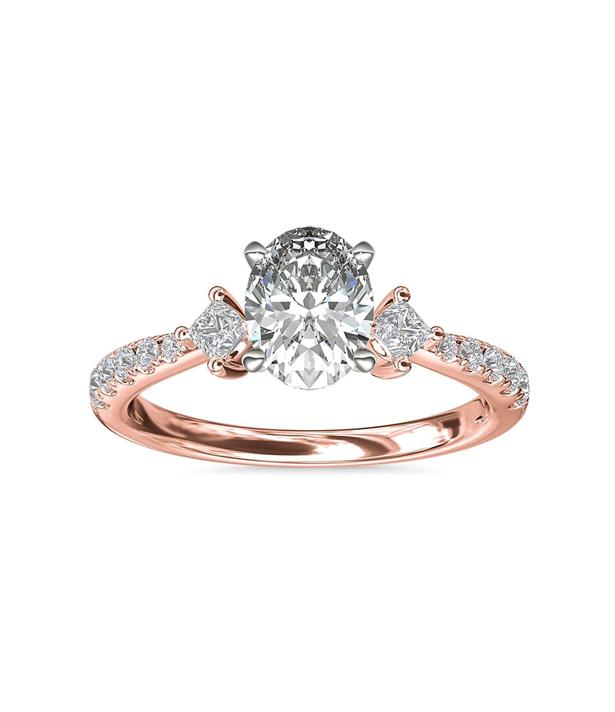 Accents Accented Diamond Engagement Ring